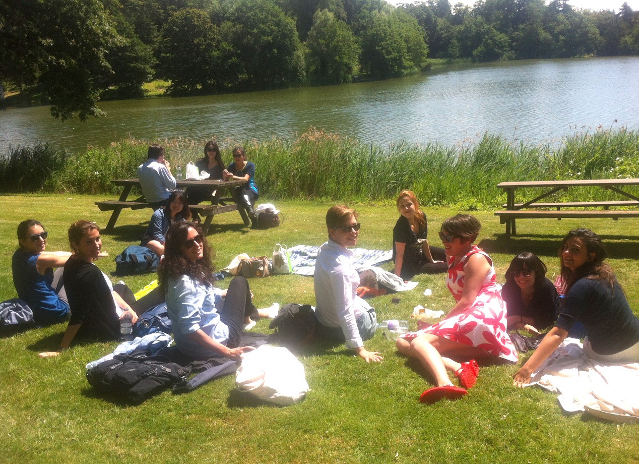 Art & its Markets: students enjoyed the sunshine and the Moore Rodin exhibition at Compton Verney
